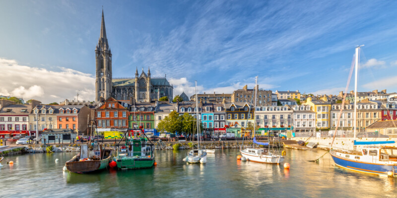 The St. Colman's Cathedral in Cobh, Ireland, one of the best travel destinations in 2025