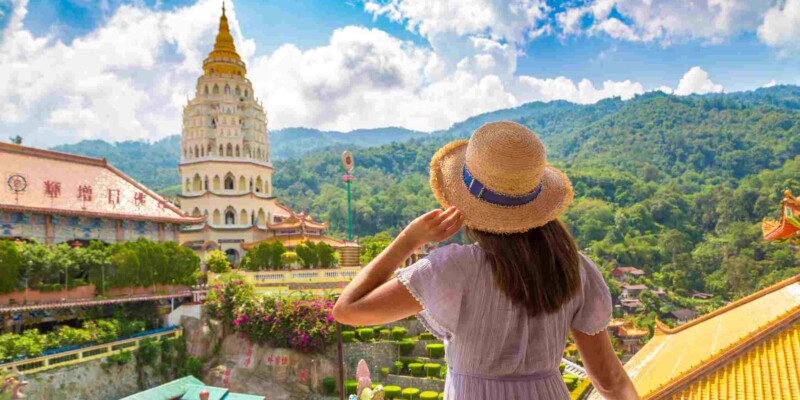 Kek Lok Si Temple in Penang, Malaysia, one of the cheapest countries to live in
